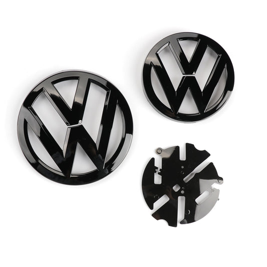 Volkswagen Golf MK7 Gloss Black VW Symbol Badges